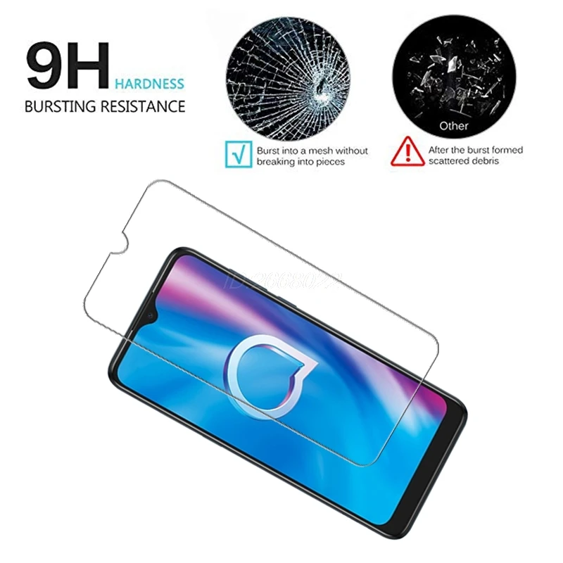 Закаленное стекло для Alcatel 1V 1B 1S 3L 2020 стеклянная пленка 9D Защитное 6 22 "Защита