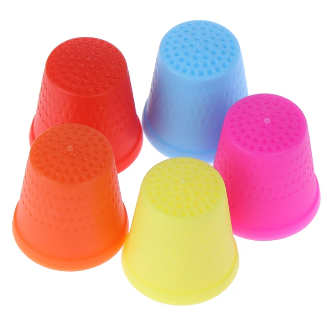 5Pcs/lot Counting Cone Rubber Thimble Protector Sewing Quilter Finger Tip  Craft Needlework Sewing Accessories