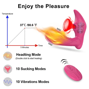 Wireless Remote Control Sucking Vibrator for Women G Spot Clit Sucker Clitoris Stimulator Dildo Sex Toys Goods for Adults Couple 3