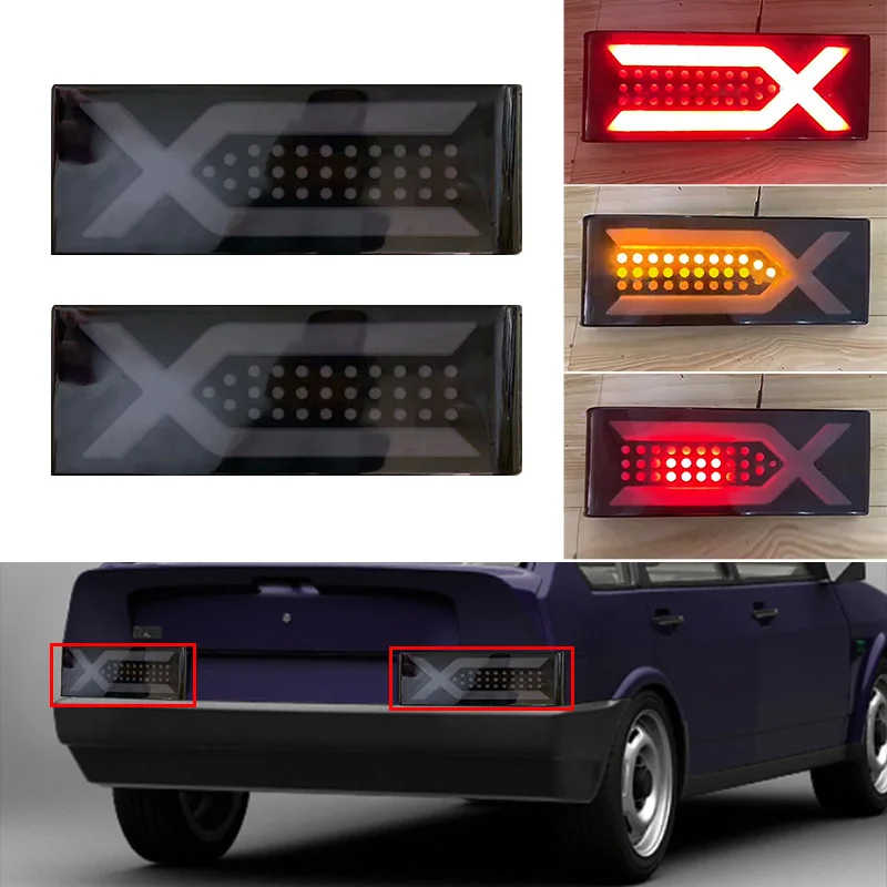 LED Tail Light Rear Tail Marker Lights Turn Signal Indicator Lamp Brake