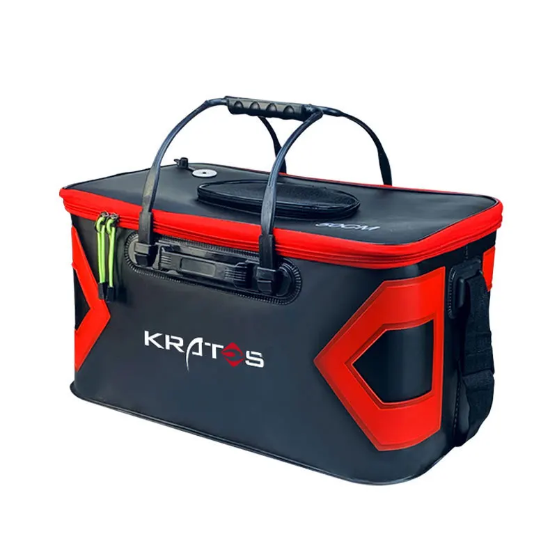 

Multifunctional Folding Thicken EVA Fishing Bucket Live Fish Bag Oxygen Pump Outdoor Sports Fishing Tackle Boxes pesca