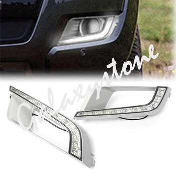 

Pair LED DRL Daytime Running Light Fog Lamp For Ford Ranger 2015-2016