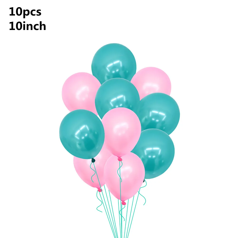 as the picture Воздушные шары русалки для маленьких девочек на День рождения; вечерние воздушные шары русалки для дня рождения; декор для детского дня рождения - Цвет: as the picture