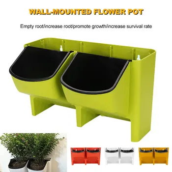 

Plant Wall Greening Hanging Flower Pot Wall-mounted Combination Plastic Flower Pot Background Wall Home Garden Decoration