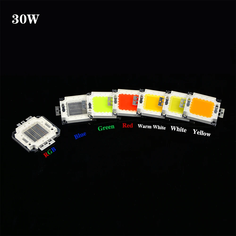 10W 20W 50W 100W LED Lamp beads COB Integrated led chip White/warm white/ RGB DIY chip Bulb For Floodlight flashlight Spotlight