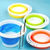 Art Folding Washing Pen Bucket Plastic/Canvas/Silicone Retractable Bucket/Barrel/Container Watercolor/Gouache/Acrylic Painting ► Photo 2/6
