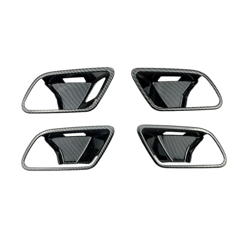 4Pcs Car Interior Door Handle Cover Trimming Sticker for Mercedes-Benz A-Class W177 A180 A200 A220 A250 2019+ |