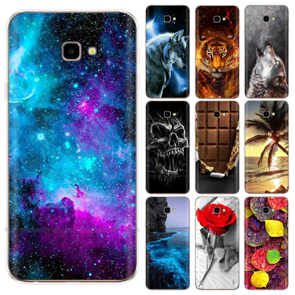 Funda de silicona para Samsung Galaxy J4 + J4 Plus 2018 J415F, carcasa trasera para Samsung Galaxy J4 J400