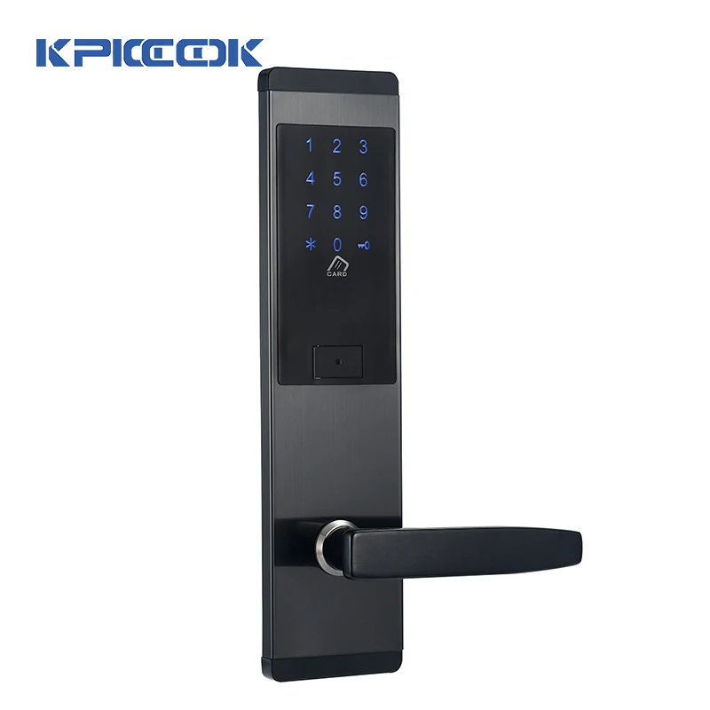 KPIOCCOK электронный дверной замок цифровой сенсорный экран Клавиатура кодовый дверной замок Пароль IC карта дверной замок для умного дома офиса MF301