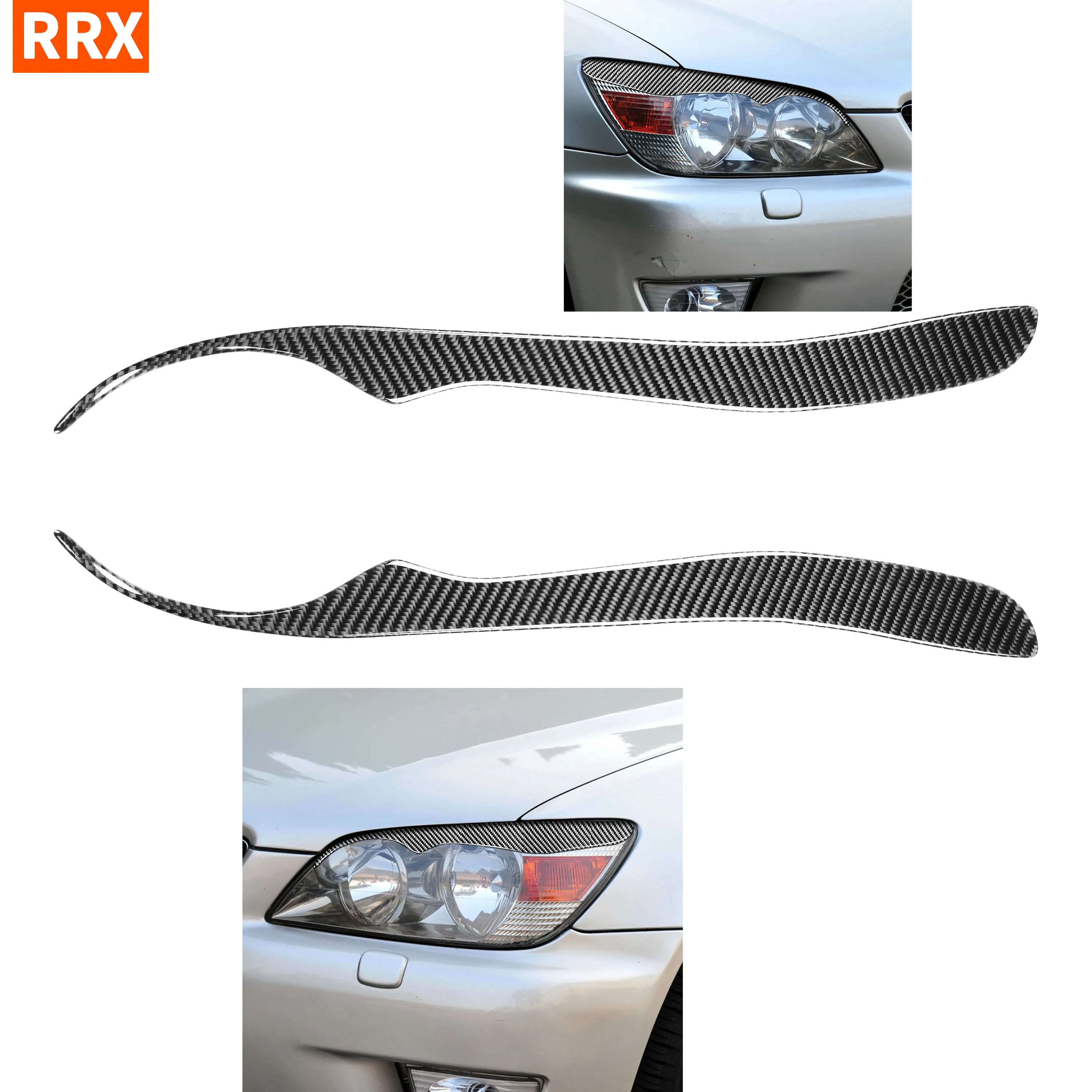 Углеродная защитная накладка на переднюю фару для Lexus IS200 1998 2005|Наклейки