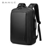 Bange Fashion Men 15"Laptop Backpack External USB Charging Computer Backpacks Anti-theft Waterproof Travel Backpack for Unisex 1
