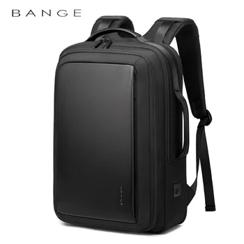 

Bange Fashion Men 15"Laptop Backpack External USB Charging Computer Backpacks Anti-theft Waterproof Travel Backpack for Unisex