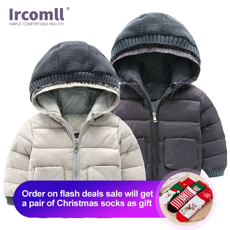 Ircomll 2019 новая зимняя утепленная куртка для мальчиков детское зимнее хлопковое