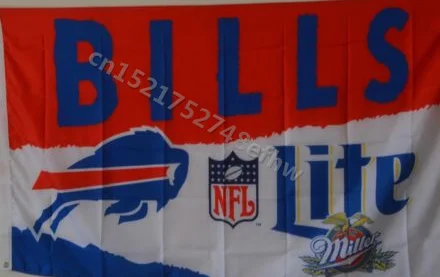 3ft x 5ft 3 x5ft Miller Lite/Пиво флаг Баффало Биллс печати баннер, флаг из полиэстера Размеры 150*90 см