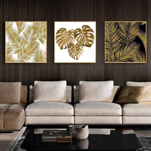 Фото украшение для дома настенный абстрактный золотой роскошный квадратный
