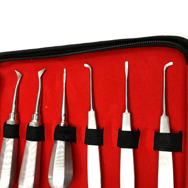 獣医器具　歯科エレベーター各種6本セット エレベーターセット｜獣医歯科器材｜エム・エスグループ