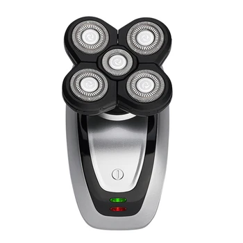 

5 in 1 USB Rechargeable Electric Nose Hair Clipper Face Hair Shaver Beard Trimmer Grip Hairdressing Accessories