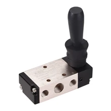 Uxcell 4H210-08 ручная тяга электромагнитный клапан 2 положения 5 ходовой пневматический 1/" PT Резьба воздушный ручной рычаг управляемый клапан