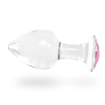 Crystal/Pink/Glass Anal Plug Diamond/Insert/Jewelry/Transparent Anal Butt Plug Vibrator Buttplug Dildo Sex Anal Toys 5