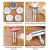 creativetop Stainless Steel Manual Noodles Press Machine Pasta Maker with 5 Noodle Mould ► Photo 2/6