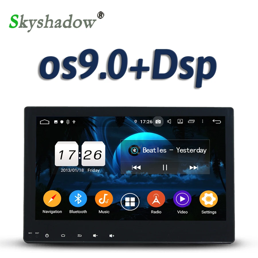 DSP 10.1&quot IPS Android 11.0 2GB + 16GB Car DVD multimedia Player Wifi RDS RADIO GPS map Bluetooth 5.0 For Toyota Hilux 2016 2017 |