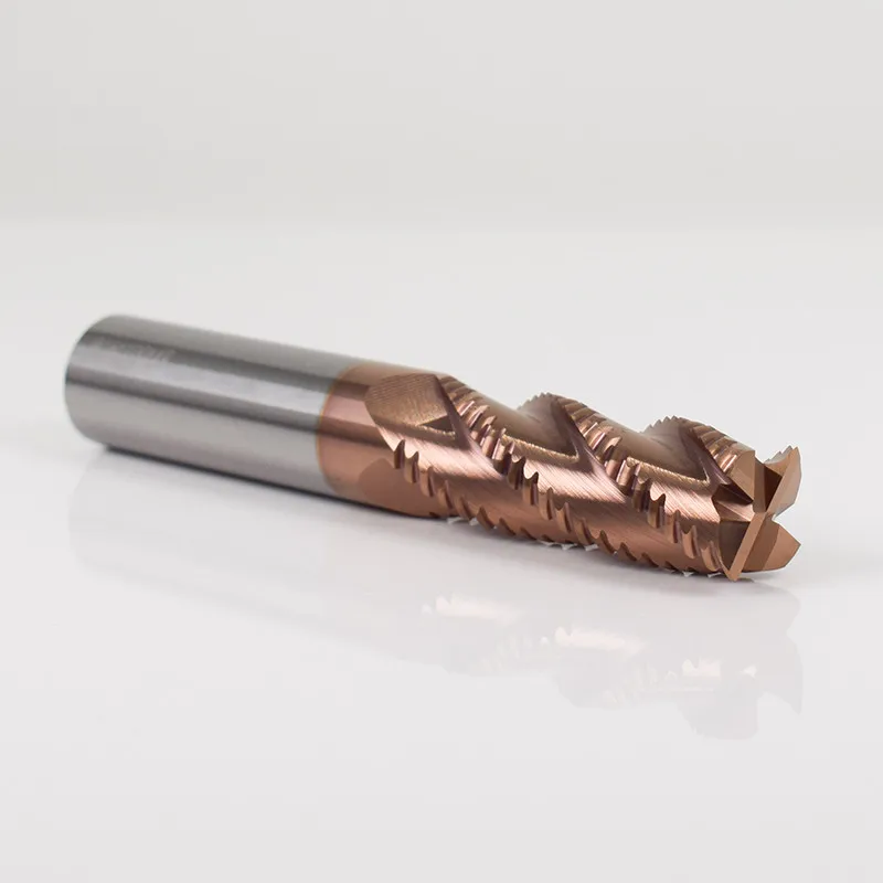 1PCS Roughing End Mill Carbide HRC55 4 Flute Tungsten Steel Milling Cutter Roughing End Mill 4mm 6mm 8mm 10mm 12mm Milling Tools