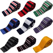 Мужской трикотажный галстук, Повседневный, деловой, Свадебный, корейский стиль, галстук с плоской головкой, Shengzhou