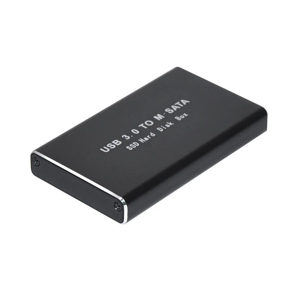 Мини SSD чехол для жесткого диска USB3.0 адаптер mSATA жесткий диск корпус алюминиевый сплав внешний жесткий диск чехол mSATA к USB3.0 коробка