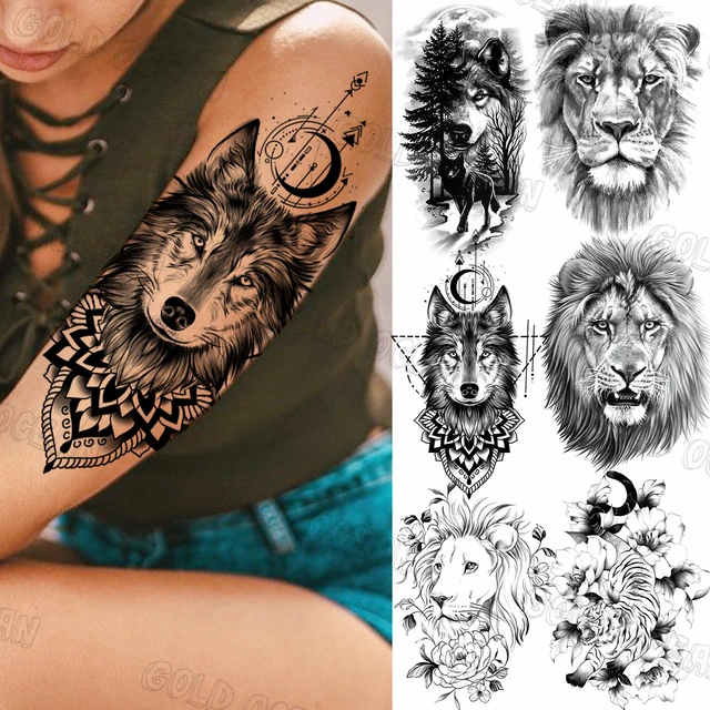 Tattoo uploaded by Alan Lott • Super fun lion/mandala piece from the other  day! • Tattoodo
