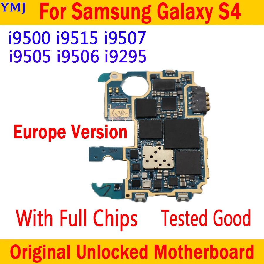 Оригинальная разблокированная материнская плата для Samsung Galaxy S4 i9500 i9505 с системой
