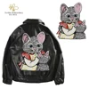 Sequin Cartoon Cat Embroidery Patches Sew on Applique Clothing Jacket Beaded Badges Decoration 5 pieces ► Photo 1/4
