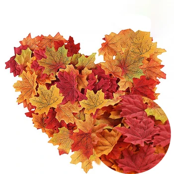 

Artificial Autumn/Maple Simulation Maple Leaf Mixed Color Maple Silk Leaves Multi Coloured/Wedding/Decoration Wedding Prop