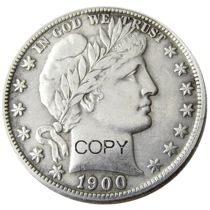

US 1900POS Barber Half Dollar Silver Plated Copy Coins