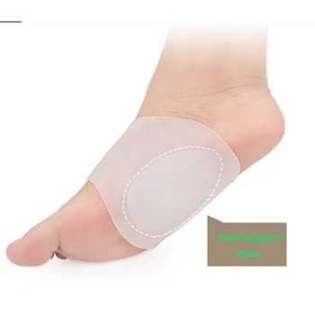 

2pcs Massage Plantar Fasciitis Soft Ergonomic Insoles Protection Shoe Inserts Bandage Design Arch Support Silicone Pain Relief