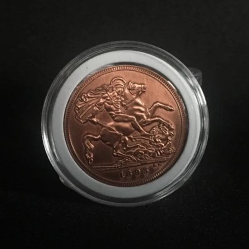 

Expanded Shell Queen Victoria Ancient Coin (Tail, Copper) Magic Tricks Illusions Magician Accessories Appear Vanish Coin Magia