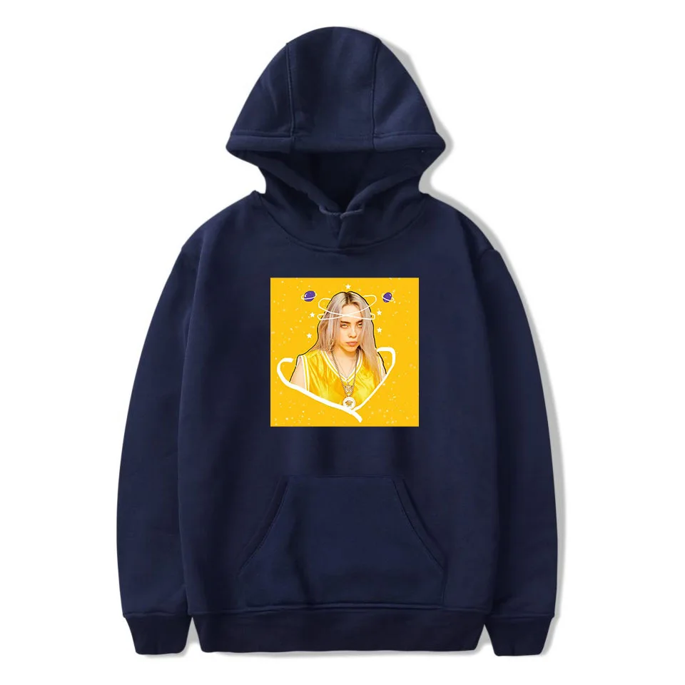 Популярные женские уличные толстовки Billie Eilish толстовка мужские повседневные толстовки с длинным рукавом хип хоп пуловеры одежда