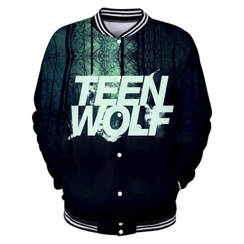 

2019 TEEN WOLF Baseball uniform men spring Casual Harajuku Baseball Jackets plus size for men streetwear plus size