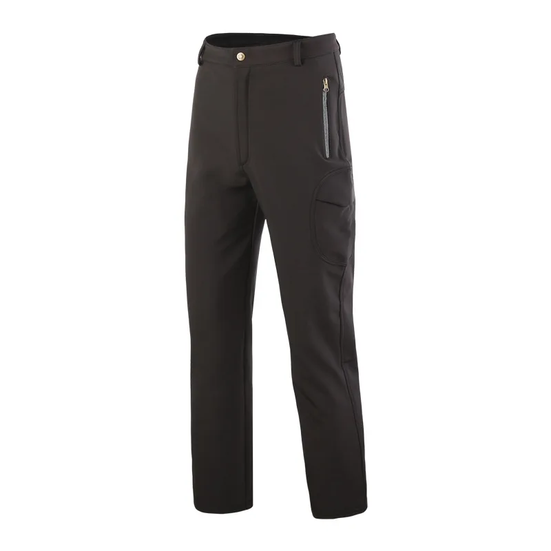 Зимние мужские и женские тактические штаны, для улицы, мягкая оболочка, брюки, водонепроницаемые, ветрозащитные, тепловые для альпинизма, рыбалки, треккинга, пешего туризма - Цвет: Black32-28
