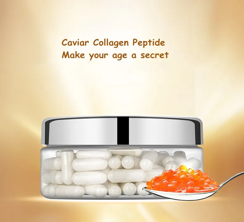 

Deep sea caviar Collagen 120 pcs promotes collagen synthesis in the human body enhances skin elasticity