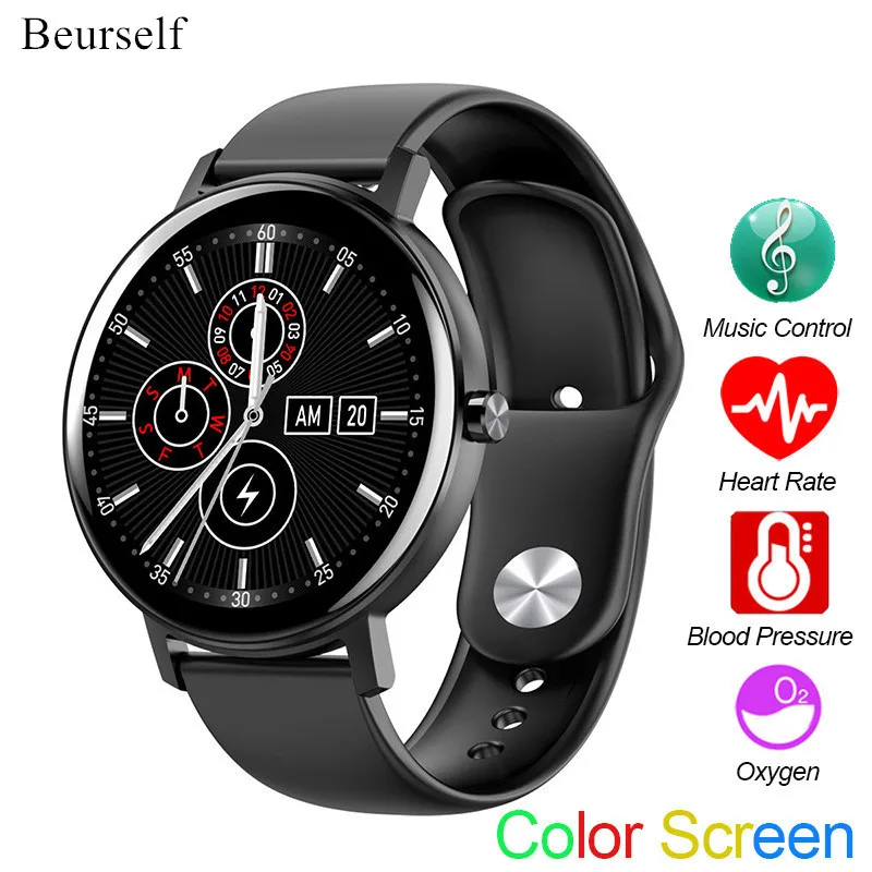 Водонепроницаемые Смарт-часы R18 женские сенсорные спортивные с пульсометром