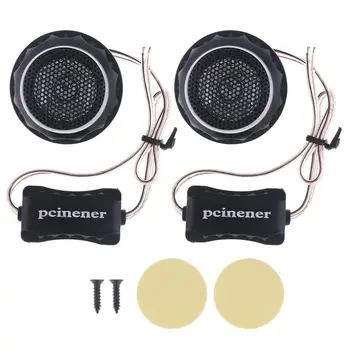

2pcs 140W T280 Black High Quality Lightweight Car Horn Dome Tweeter Audio Loudspeaker Car Stereo Treble Speaker for Car