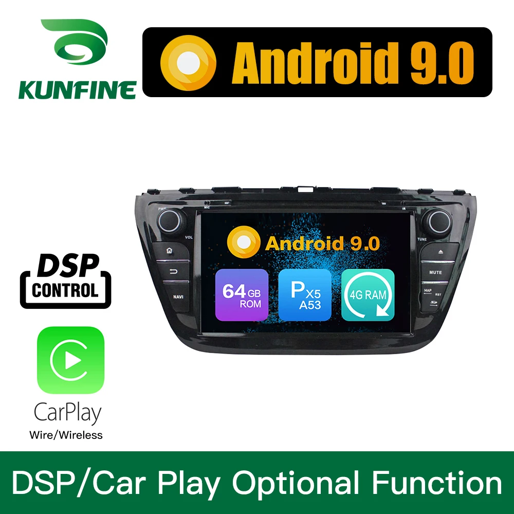 Best Android 9.0 Octa Core 4GB RAM 64GB ROM Car DVD GPS Navigation Multimedia Player Car Stereo for Suzuki SX4 / S Cross 2014 2015 2