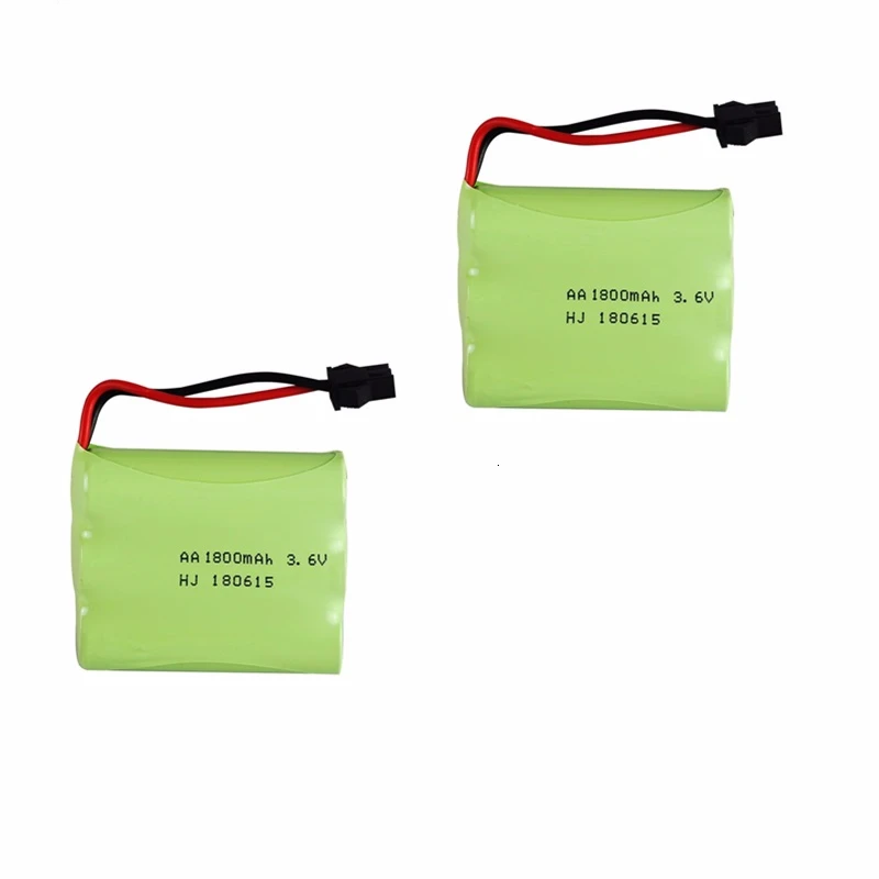 Модель M) Ni-MH 3,6 V 1400mah батарея+ 3,6 v зарядное устройство для Rc игрушечного автомобиля танка поезд Робот Лодка пистолет AA 3,6 v перезаряжаемый аккумулятор - Цвет: Light Yellow