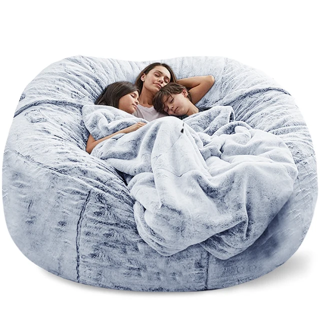 fluffy bean bag couch