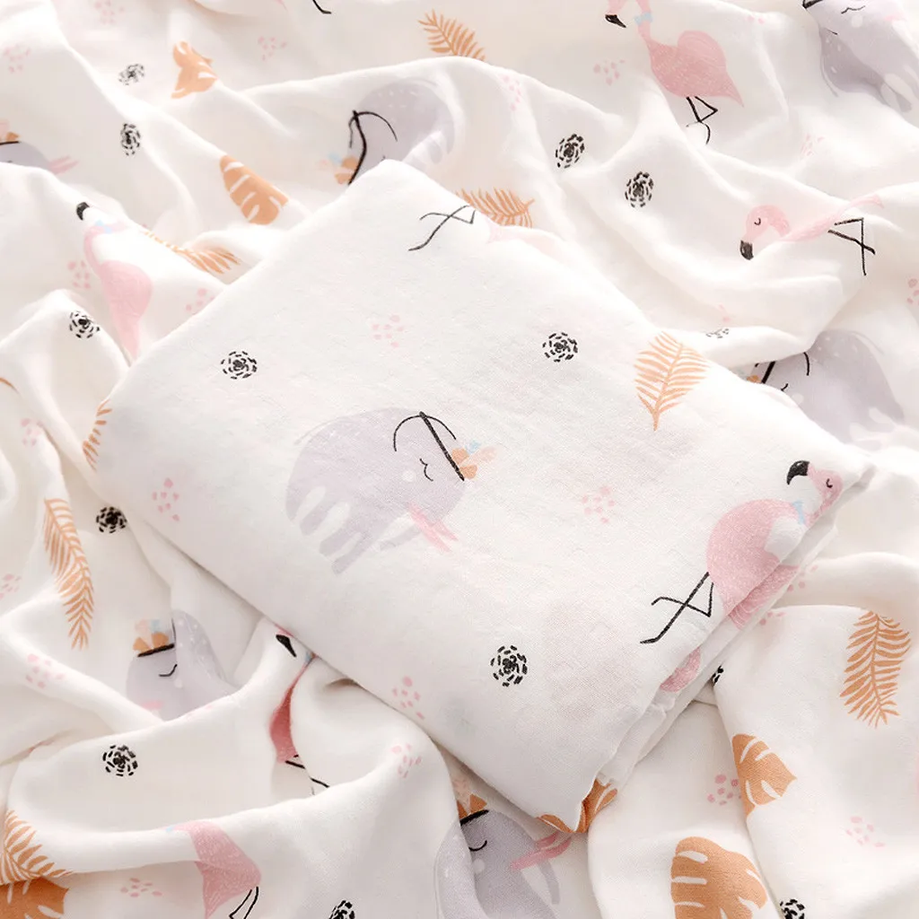 Muslinlife стиль бамбуковое детское одеяло хлопок Пеленать Обернуть чехол для коляски банное полотенце детское одеяло для новорожденных# G3 - Цвет: J
