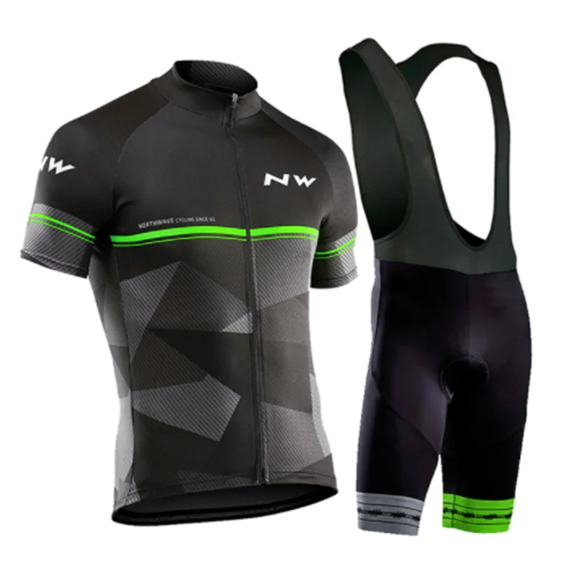 Cycling suit Northwave NW Мужская одежда для велоспорта с коротким рукавом трикотажные комплекты летний Триатлон Кожи Костюм Быстросохнущий дышащий анти-УФ - Цвет: Cycling suit