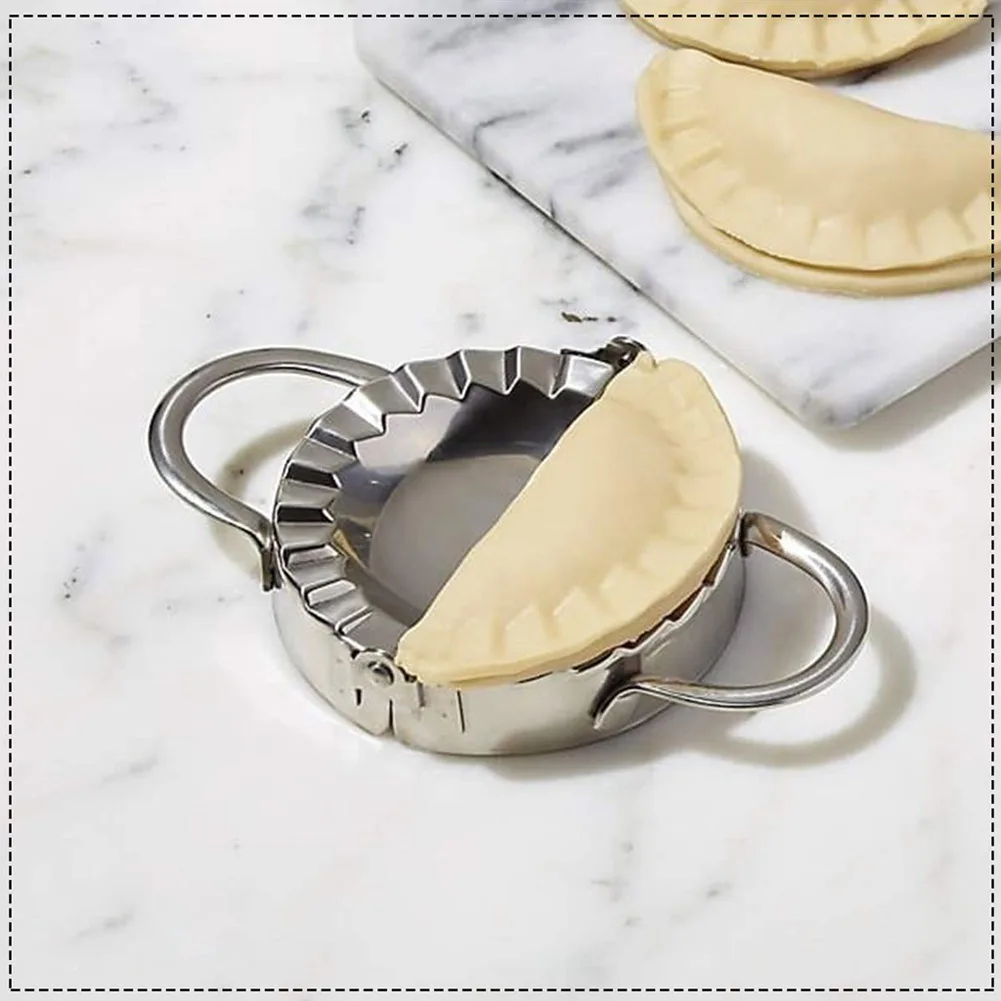 2x Stainless Steel Dumpling Mould Ravioli Maker Mold Pastry Dough Press Cutter