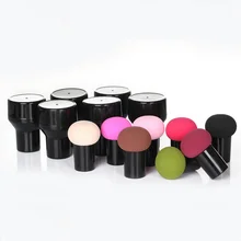 Губка для макияжа Милая Грибная голова Косметическая сухая и влажная двойного назначения пудра слойка большая после влажной можно выбрать тамп коробка посылка