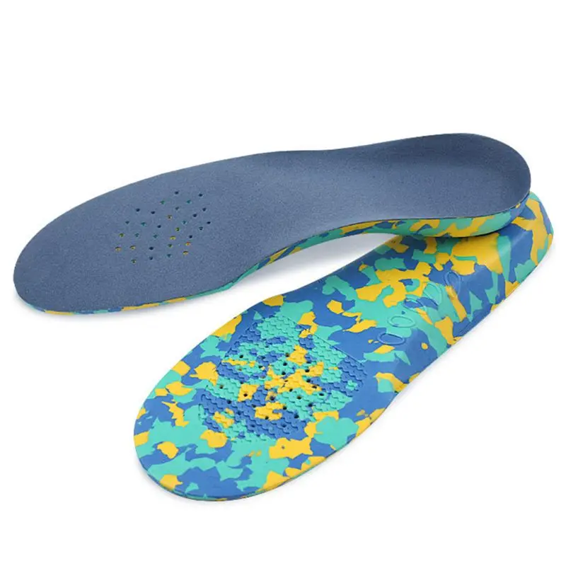 

1 1 Pair Shoe Pads EVA Shock Proof Sweat Absorb Breathable Soft Elastic Orthopedic Arch Support Insole Cushion Sports Universal