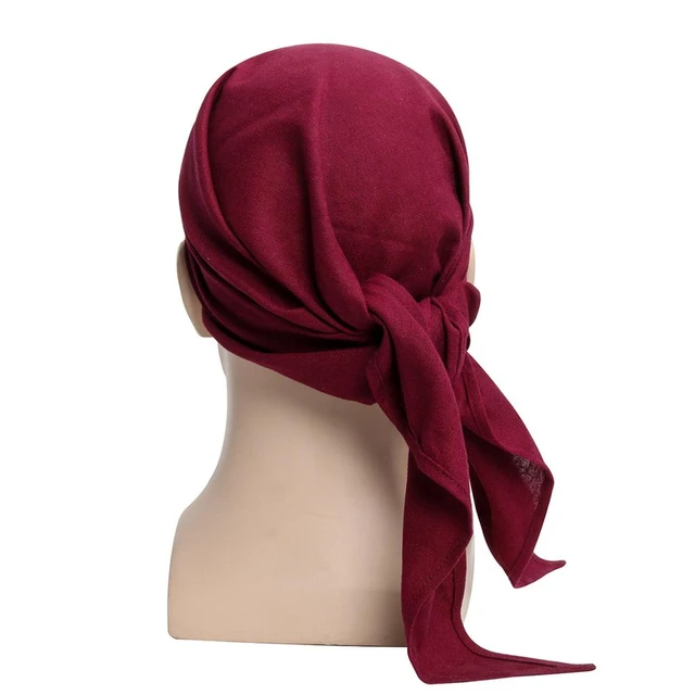 Dark Red Linen Scarf for Men & Women Burgundy Red Natural 